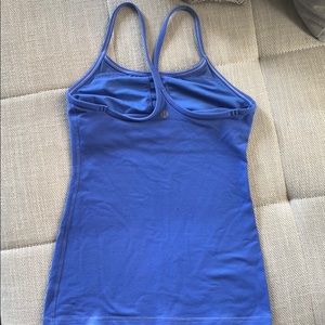 Blue Lululemon Y Tank